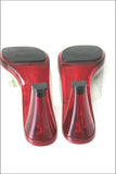 SAN MARINA Sandales Transparentes Talons Plexi Rouge T 40 TBE