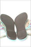 SAN MARINA Sandales Cuir Tressé Pastel Petits Talons T 40 TTBE