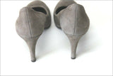 ASH Escarpins à Talons Daim Gris Clair Bouts Ronds T 39 BE