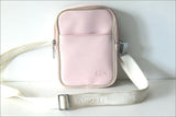 LACOSTE Sacoche Toile Enduite Rose Pale  BE