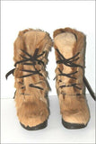 ST MORITZ Bottes Vintage Fourrées Poils Laine T 36 TBE