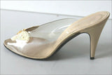 SOULIERS EVELINS Paris Nice Sandales Transparentes Cuir  Papillons T 36 TTBE