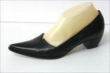 SAN MARINA Escarpins Pointus Cuir Lisse Noir T 37 TBE