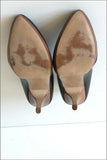 SAN MARINA Escarpins Cuir Noir Hauts Talons T 38 TBE