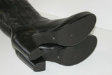 Bottes Fourrées Cuir Noir Doublure Synthétique Hauts Talons T 40 TBE