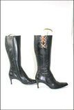 Bottes Cuir Noir Doublées Cuir T 36 BE