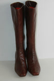 VINTAGE Bottes MOORE Capellada Cuero Tout cuir Cognac Made In Lima T 6 / T 39 BE