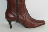 VINTAGE Bottes MOORE Capellada Cuero Tout cuir Cognac Made In Lima T 6 / T 39 BE