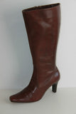 VINTAGE Bottes MOORE Capellada Cuero Tout cuir Cognac Made In Lima T 6 / T 39 BE