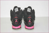 JORDAN NIKE Baskets 384520-006 Cuir Noir et Rose T 40