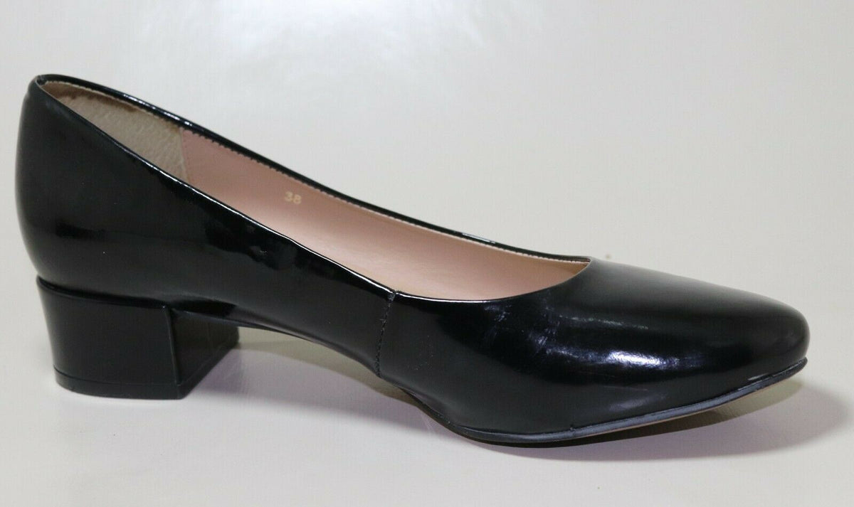 Escarpins San Marina – Cuir Marron – Talons Bas – Taille 38 – Occasion Très Bon État