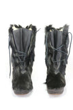 DAUPHINEIGE Mi Bottes Vintage Fourrées Poils Chèvre Noir T37 TBE