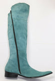 Bottes Pointu Daim Vert T41 TTBE