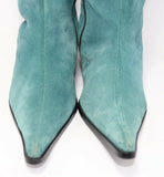 Bottes Pointu Daim Vert T41 TTBE