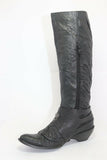BOCAGE Bottes Cuir Froissé Noir T36 TBE
