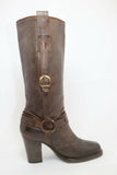 Maria Cristina Bottes Cuir Marron T37,5 TBE made in Italie
