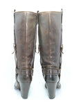 Maria Cristina Bottes Cuir Marron T37,5 TBE made in Italie