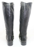 Bottes Pointu Cuir Noir Lisse T35 BE