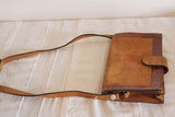 VINTAGE Pochette  daim marron Porté  Epaule ou bandoulière  BE
