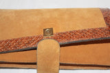 VINTAGE Pochette  daim marron Porté  Epaule ou bandoulière  BE