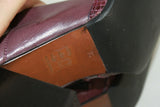 VINTAGE Mi Bottes REGINA Tout Cuir Violet Talons Carrés T 36 TBE