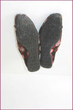 ESPACE Derby à lacets Cuir et Textile Imprimé T 8.5 US / T 40.5 FR TBE