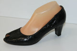 GIORM VENEZIA Escarpins Tout Cuir Verni Ouverts T 38.5 BE
