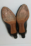 GIORM VENEZIA Escarpins Tout Cuir Verni Ouverts T 38.5 BE