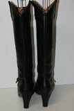 ASH Bottes Cavalières à Talons Cuir Noir T 39 TBE