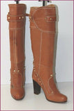PAN TULIPANI Luxe Bottes à Talons Tout Cuir Caramel T 36 TBE