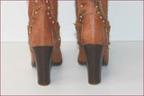 PAN TULIPANI Luxe Bottes à Talons Tout Cuir Caramel T 36 TBE