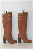 PAN TULIPANI Luxe Bottes à Talons Tout Cuir Caramel T 36 TBE