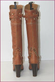 PAN TULIPANI Luxe Bottes à Talons Tout Cuir Caramel T 36 TBE