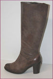 DONNA PIU Bottes à Talons Cuir Taupe T 41 TBE