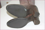 DONNA PIU Bottes à Talons Cuir Taupe T 41 TBE