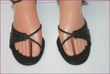 DAVID ACKERMAN Sandales Tout Cuir Tressé façon Croco T 37 TBE
