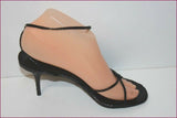 DAVID ACKERMAN Sandales Tout Cuir Tressé façon Croco T 37 TBE