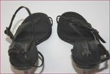 DAVID ACKERMAN Sandales Tout Cuir Tressé façon Croco T 37 TBE
