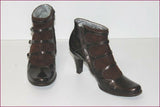 FREE LANCE Boots Cuir Verni Marron et Daim T 36 TBE