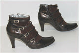 FREE LANCE Boots Cuir Verni Marron et Daim T 36 TBE