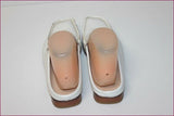 JULIEN DAVID Mocassins Mules Tout Cuir Blanc T 36 TTBE