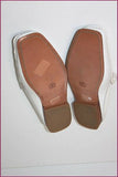 JULIEN DAVID Mocassins Mules Tout Cuir Blanc T 36 TTBE