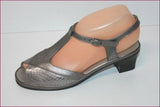 MARCO Escarpins Sandales Cuir Gris Argenté T 4.5 UK / T 37.5 ETAT NEUF
