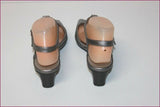 MARCO Escarpins Sandales Cuir Gris Argenté T 4.5 UK / T 37.5 ETAT NEUF
