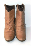 ATRAI Bottines Cuir Marron Clair T 40 BE