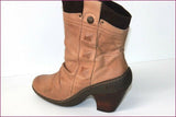 ATRAI Bottines Cuir Marron Clair T 40 BE