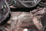 KATANA Sac Shopping Toile Enduite Imperméable Marron Porté Epaule TBE