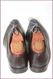 FATHER AND SON Derby Richelieu Tout Cuir Marron Foncé Embauchoirs T 42 TBE
