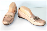 GEOX Respira Mocassins Cuir Beige T 39 TBE