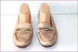 GEOX Respira Mocassins Cuir Beige T 39 TBE
